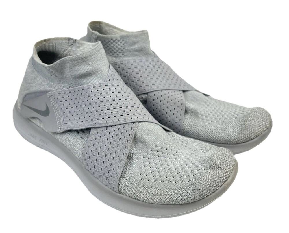 Nike Free RN Motion Flyknit Women's Running Shoes Gray Size 6 Active Gym Workout